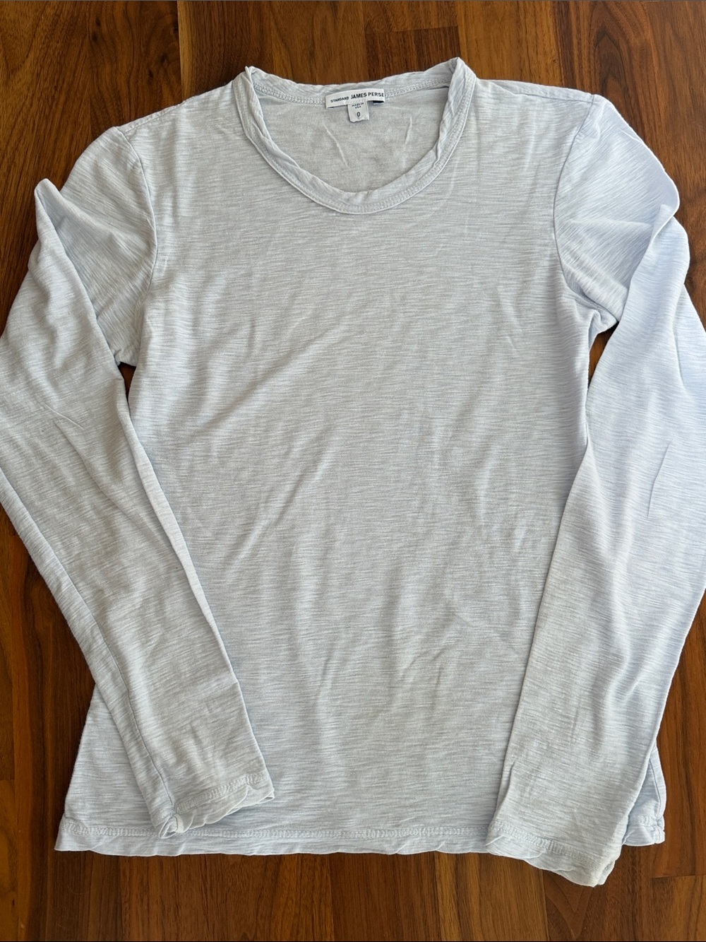 SHEER SLUB LONG SLEEVE CREW 0 - Picture 6 of 8